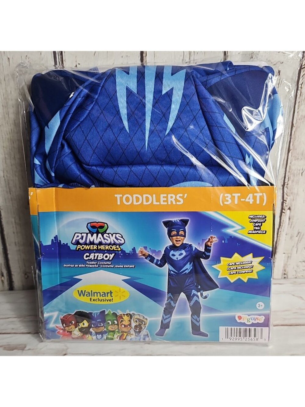 Toddlers PJ Masks Power Heroes Catboy Costume Pretend Play Halloween 3T-4T